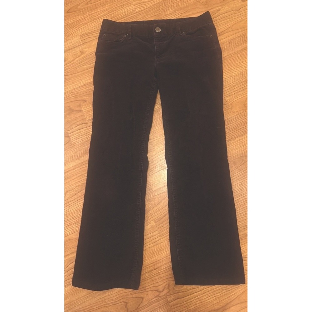 J.Crew Women's Brown Corduroy Bootcut Pants Size 6R Mid Rise Stretch 32x25